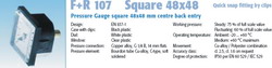    ,   ,  F+R 107 Square 48x48