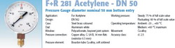   ,  ,          ,  F+R 281 Acetylene - DN 50