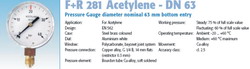   ,  ,          ,  F+R 281 Acetylene - DN 63